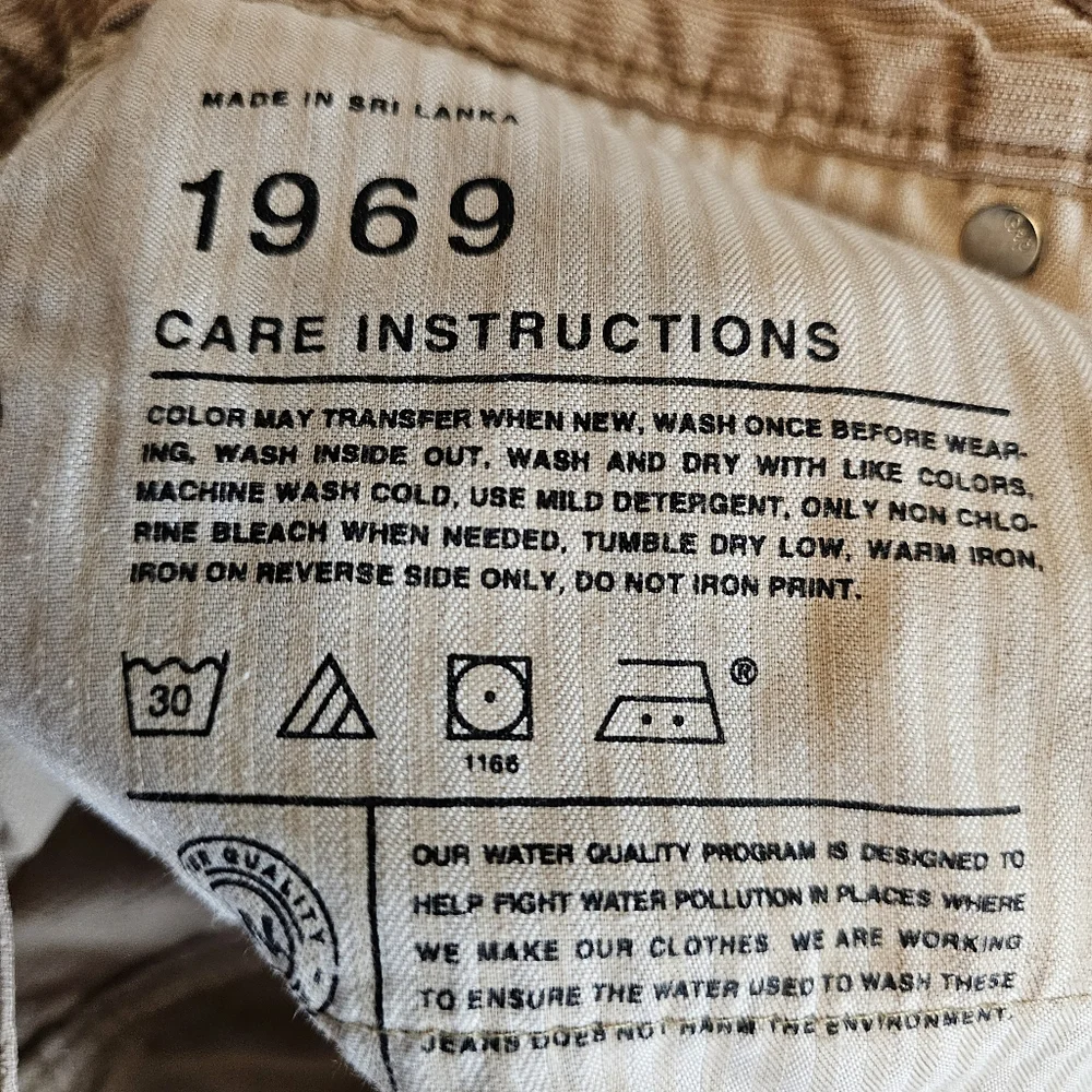 GAP Tan Corduroy Raw Hem Pencil Skirt Size 6 Y2K